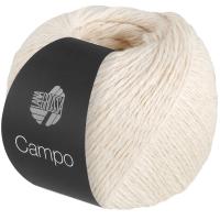 Lana Grossa CAMPO 002 кремовый; Состав: 65 % Хлопок, 25 % Вискоза, 10 % Лён; 50гр/165м